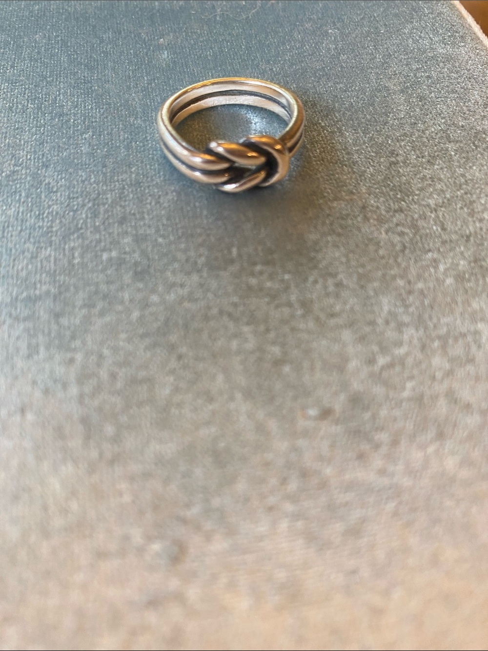 Retired James Avery Silver Knot Ring, Size 6